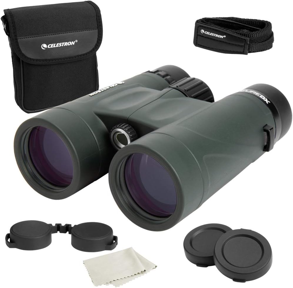 Celestron – Nature DX 8x42 Binoculars – Outdoor and Birding Binocular – Fully Multi-Coated with BaK-4 Prisms – Rubber Armored – Fog  Waterproof Binoculars – Top Pick Optics