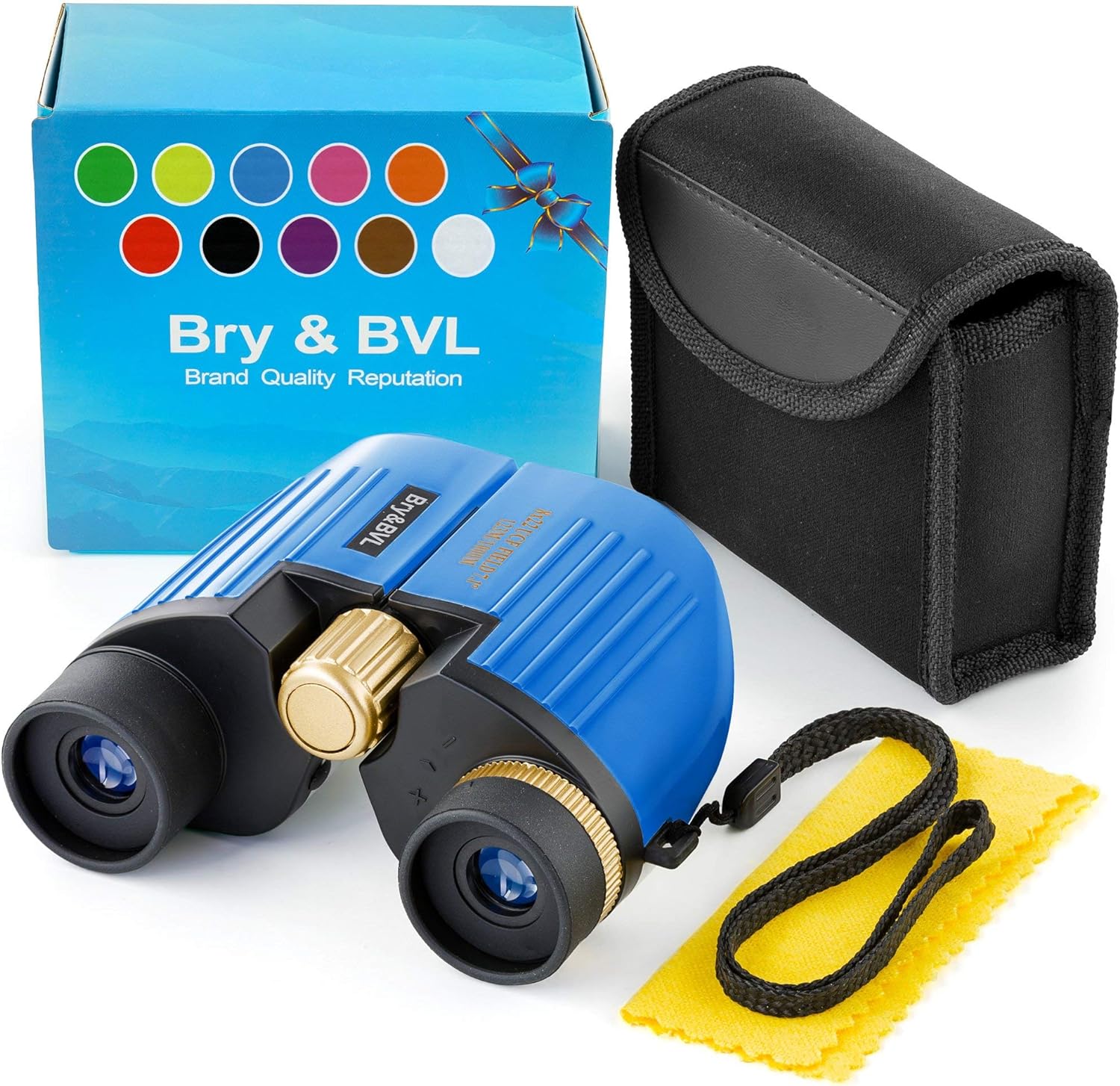 Binoculars for Kids - High Resolution, Shockproof – 8X22 Kids Binoculars for Bird Watching, Best Toys for Boys, Girls – Real Optics Set for Outdoor Toddler Games – Detective and Spy Kids Toys