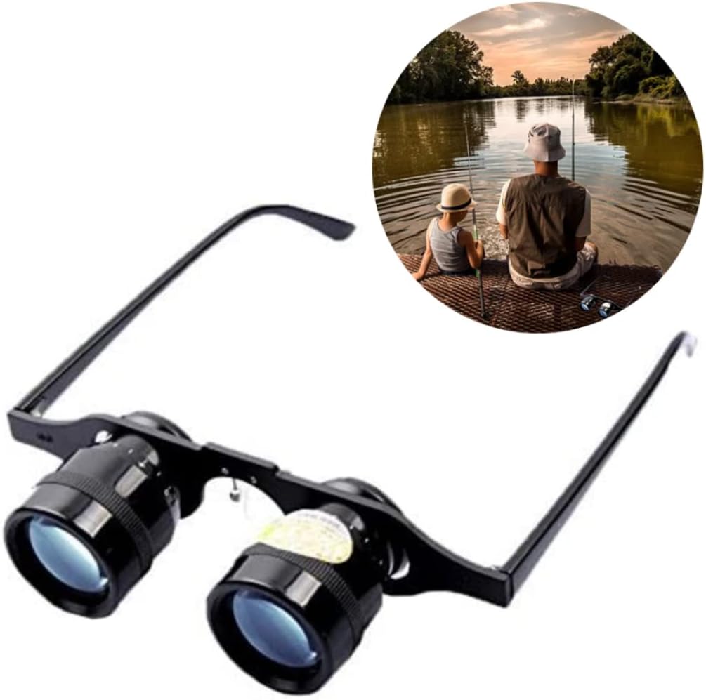 Binoculars Glasses 10X Zoom Hands Binoculars Blue Film Light-Weight High Definition Night Vision Opera Glasses for Fishing, Bird Watching, Sports