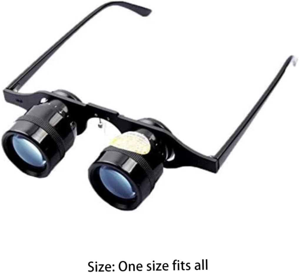 Binoculars Glasses 10X Zoom Hands Binoculars Blue Film Light-Weight High Definition Night Vision Opera Glasses for Fishing, Bird Watching, Sports