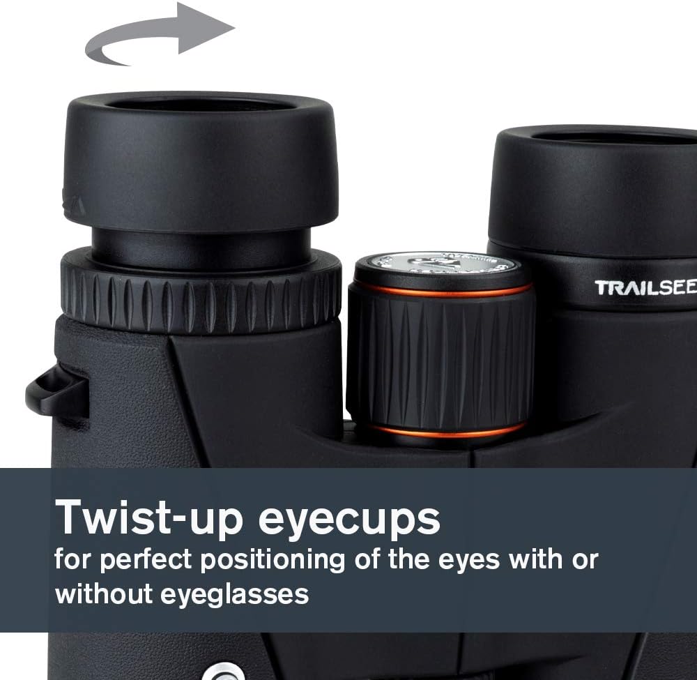 Celestron TrailSeeker 8x42 ED Binoculars - Compact Birdwatching Binoculars with ED Objective Lenses, Broadband Multi-Coated Optics, BaK4 Roof Prism