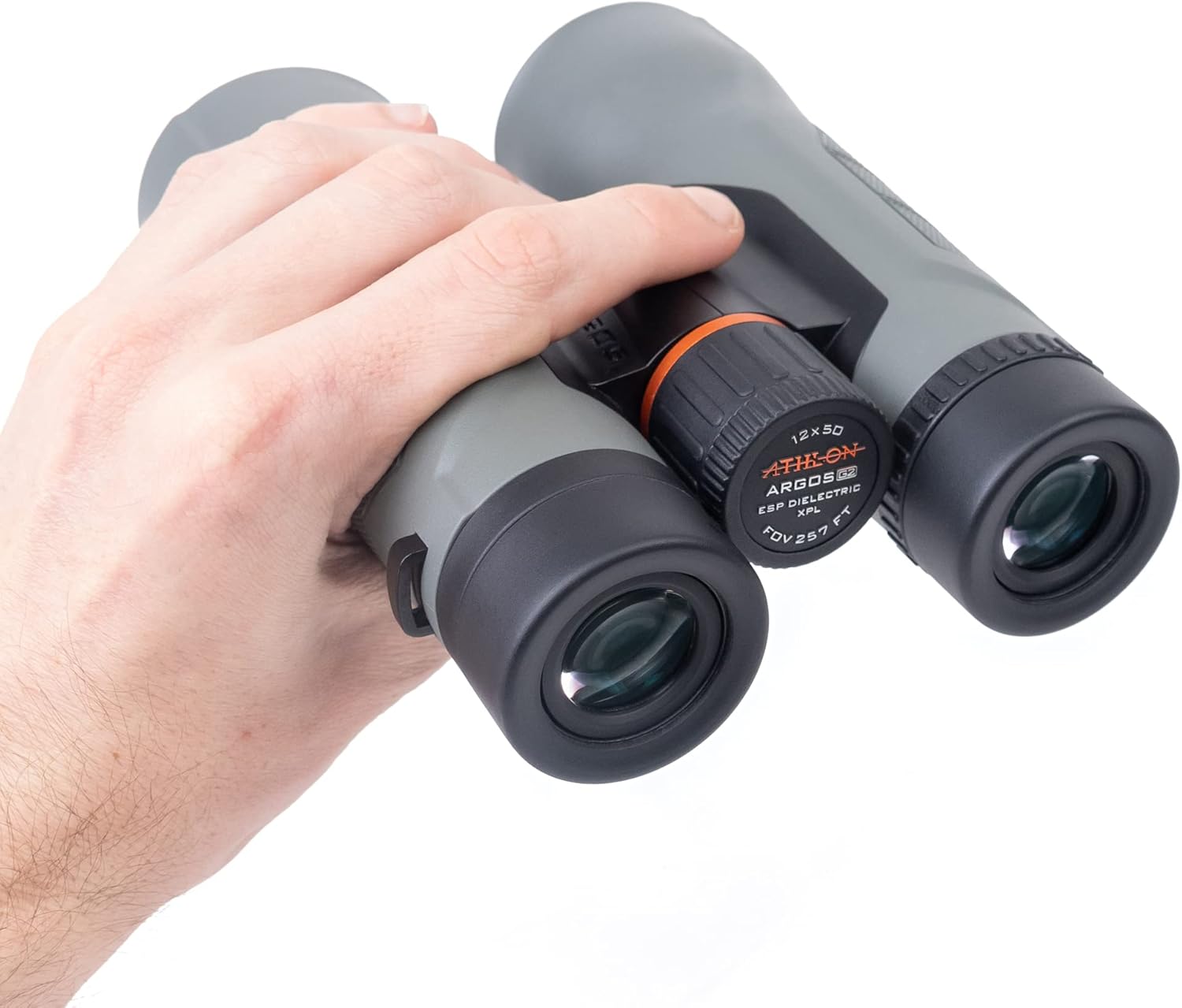 Athlon Optics 8x42 Argos G2 HD Gray Binoculars with Eye Relief for Adults and Kids, High-Powered Binoculars for Hunting, Birdwatching, and More