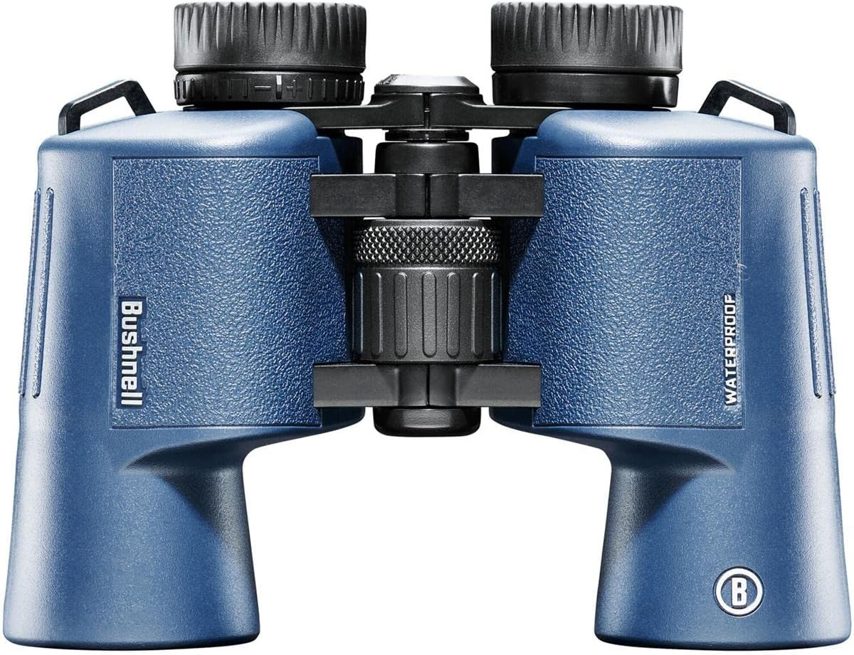 Bushnell H2O 8x42mm Binoculars, Waterproof and Fogproof Binoculars for Boating, Hiking, and Camping, Multi Blue