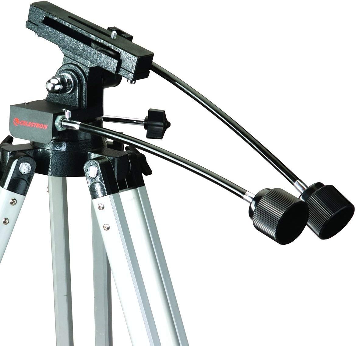 Celestron – Heavy Duy Alt-Azimuth Tripod – Sturdy Extendable Aluminum Tripod – Use for Spotting Scope, Binocular, Camera, and Small Telescope – Slow Motion Handles for Smooth Small Adjustments