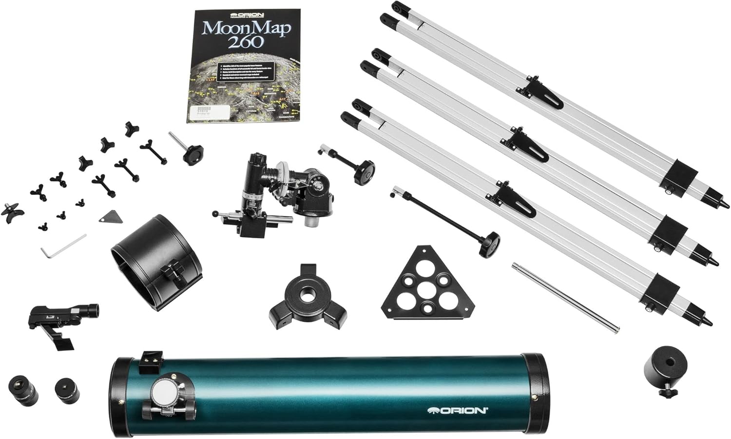 Orion SpaceProbe II 76mm Equatorial Reflector Telescope for Astronomy Beginners. Ideal Telescope for Adults  Family Stargazing, Moon, Planets  Stars