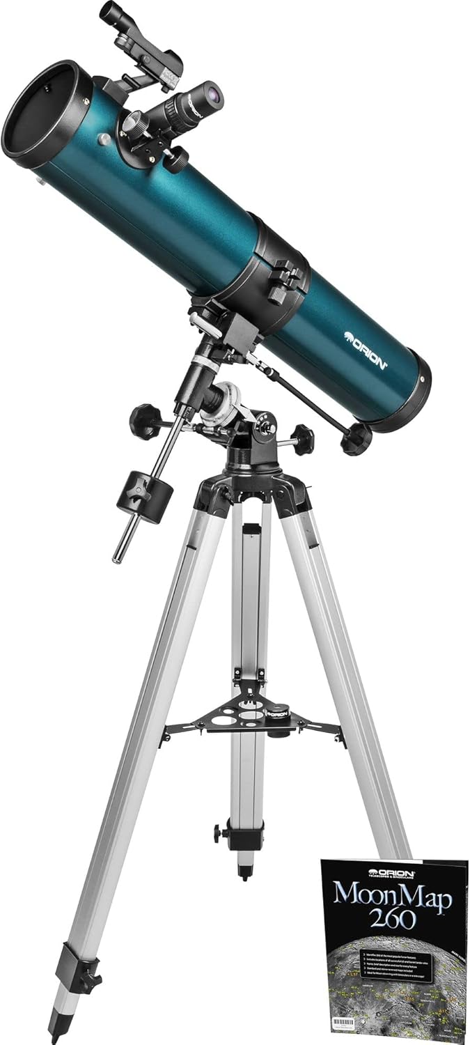 Orion SpaceProbe II 76mm Equatorial Reflector Telescope for Astronomy Beginners. Ideal Telescope for Adults  Family Stargazing, Moon, Planets  Stars