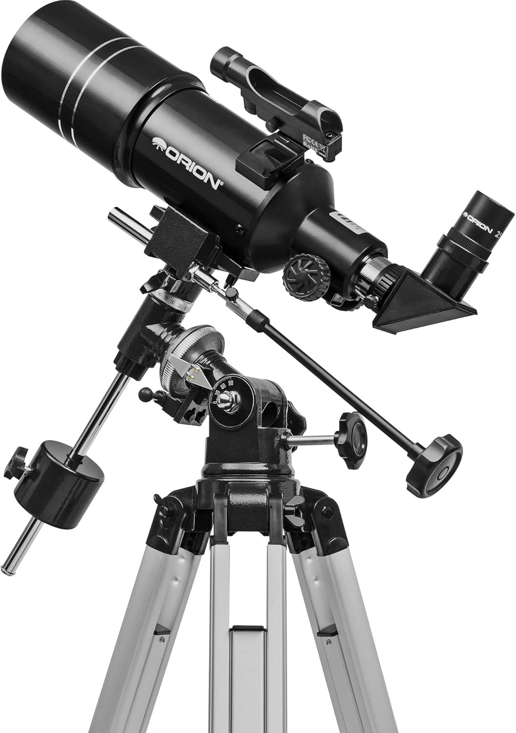 Orion Observer 80ST 80mm Equatorial Refractor Telescope for Adults Astronomy - Compact Telescope for Beginners to View Moon and Planets