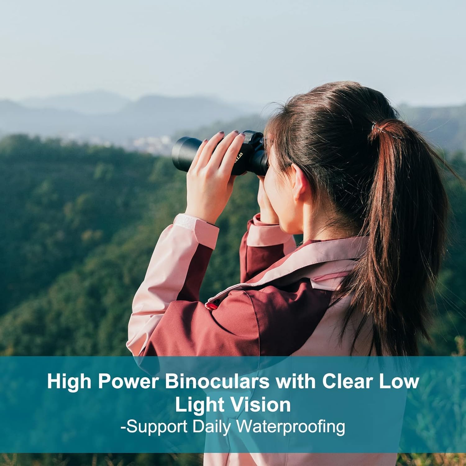20x50 High-Power-Hunting Binoculars for Adults - FULLJA Stargazing Binoculars with Clear Low Light Vision, Waterproof Binoculars for Bird Watching, Travel, Outdoor Sports, Best Gifts for Men