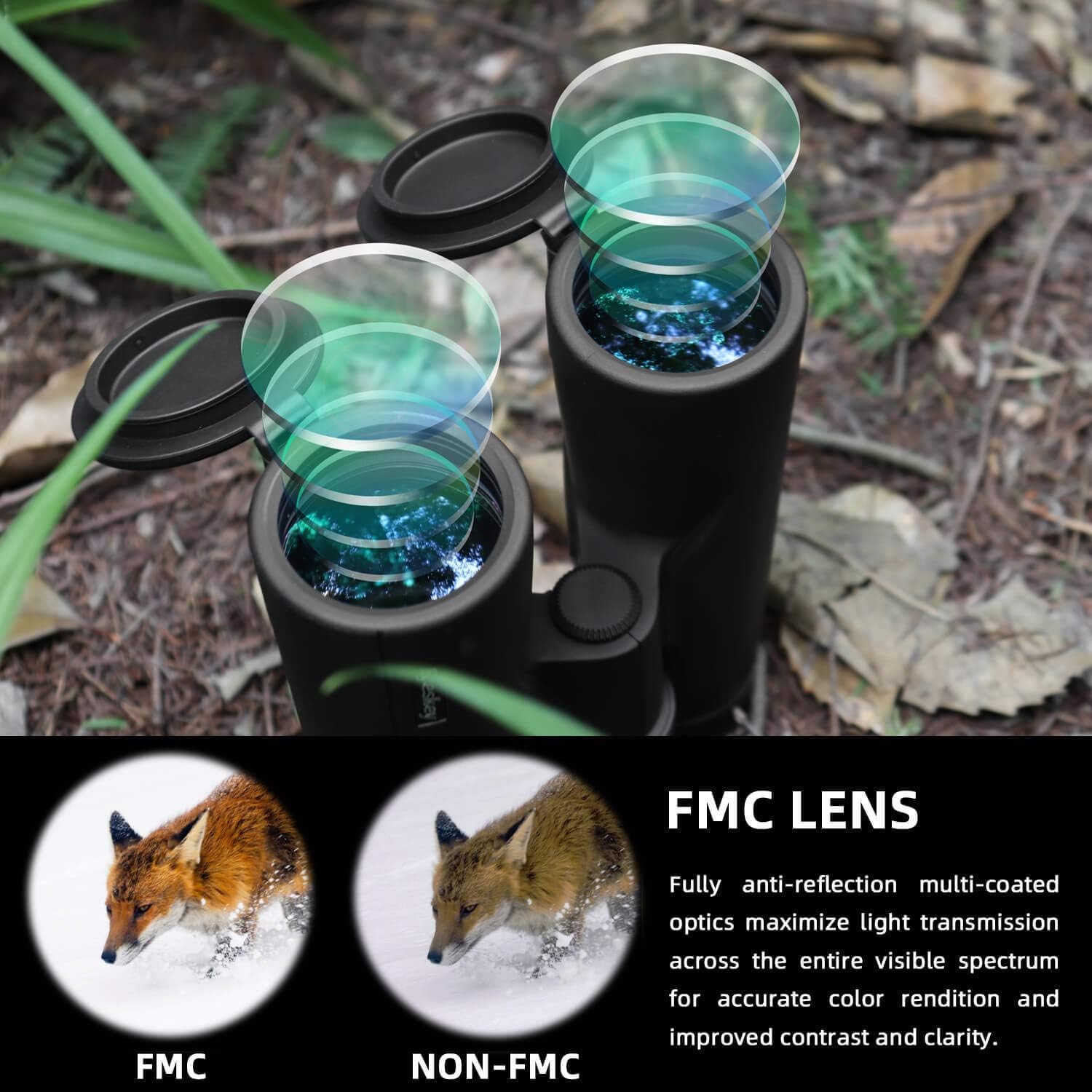 Eyeskey Dreamer Bird Watching Binoculars for Adults Compact | Waterproof Fog Proof Binoculars for Outdoor Games Hunting | Clear Low-Light Vision | Wide Field of View | Professional Sports Optics