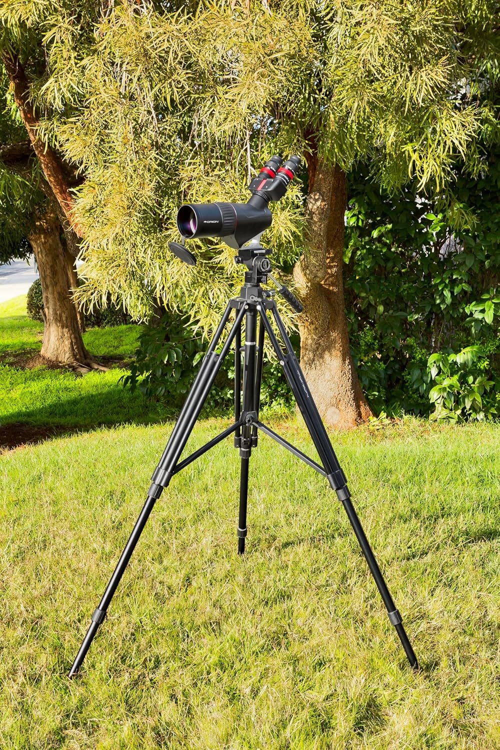 Orion 80mm ED Semi-Apo Binocular Spotting Scope - Enjoy Comfortable Two-Eyed Viewing with an Advanced Spotting Scope with Rotatable Binocular Viewer