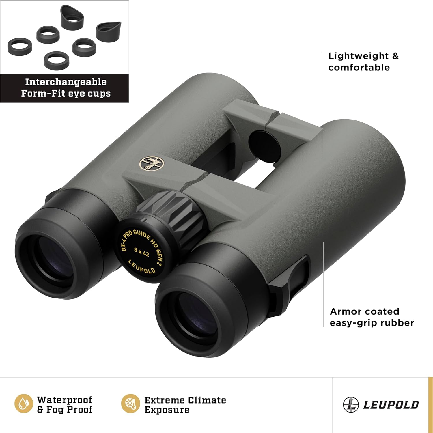 Leupold BX-4 Pro Guide HD Binoculars, 12x50mm Gen 2 (184763)