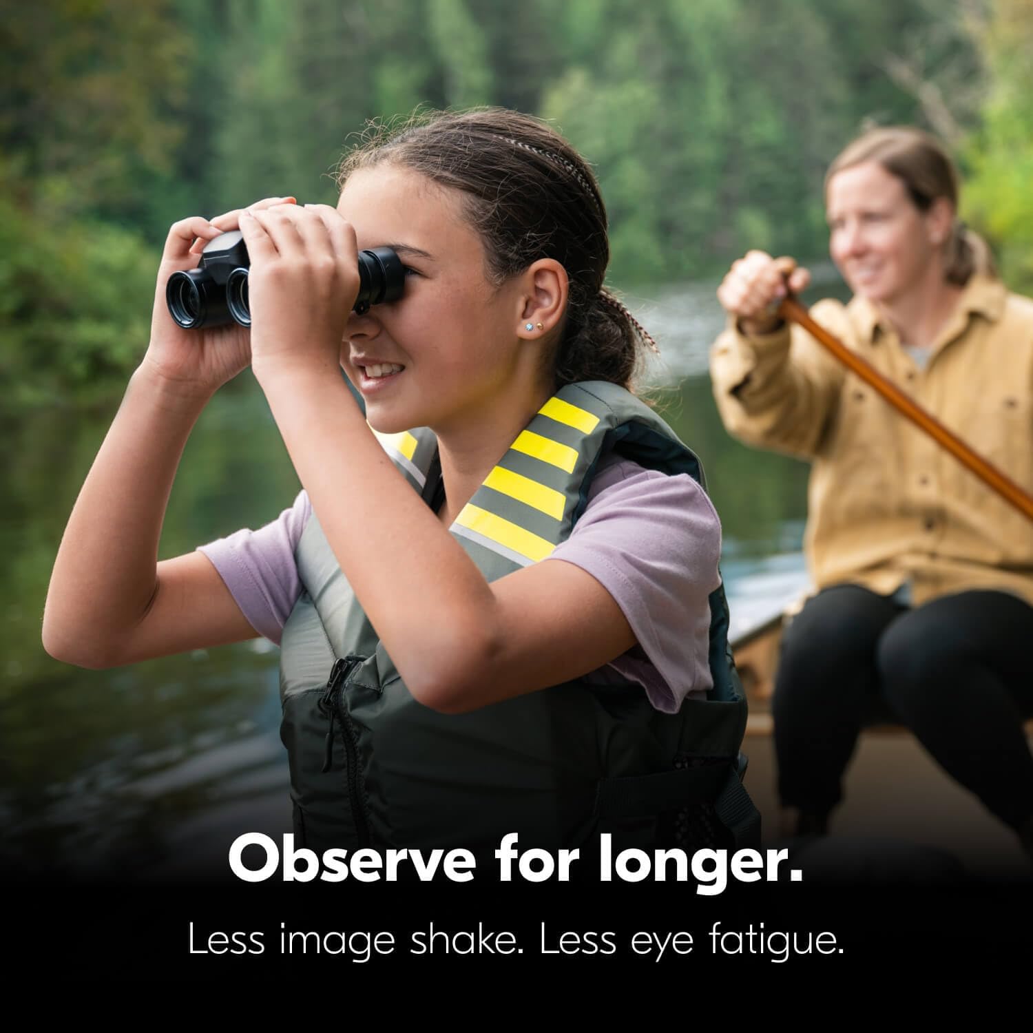 Nikon STABILIZED 12x25 Binoculars - Optical Image Stabilization, Blur-Free View, Waterproof Design, 12x Magnification for Hunting, Birdwatching  Outdoor Activities