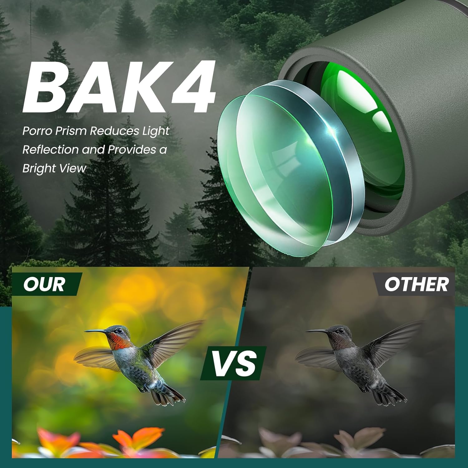 Spotting Scope 25-75x85 with Phone Adapter, Tripod  Carrying Bag -Fully Multi-Coated Optics,BAK4 High Definition Waterproof Spotter Scope for Birding,Wildlife Viewing,Outdoor Observation,Green