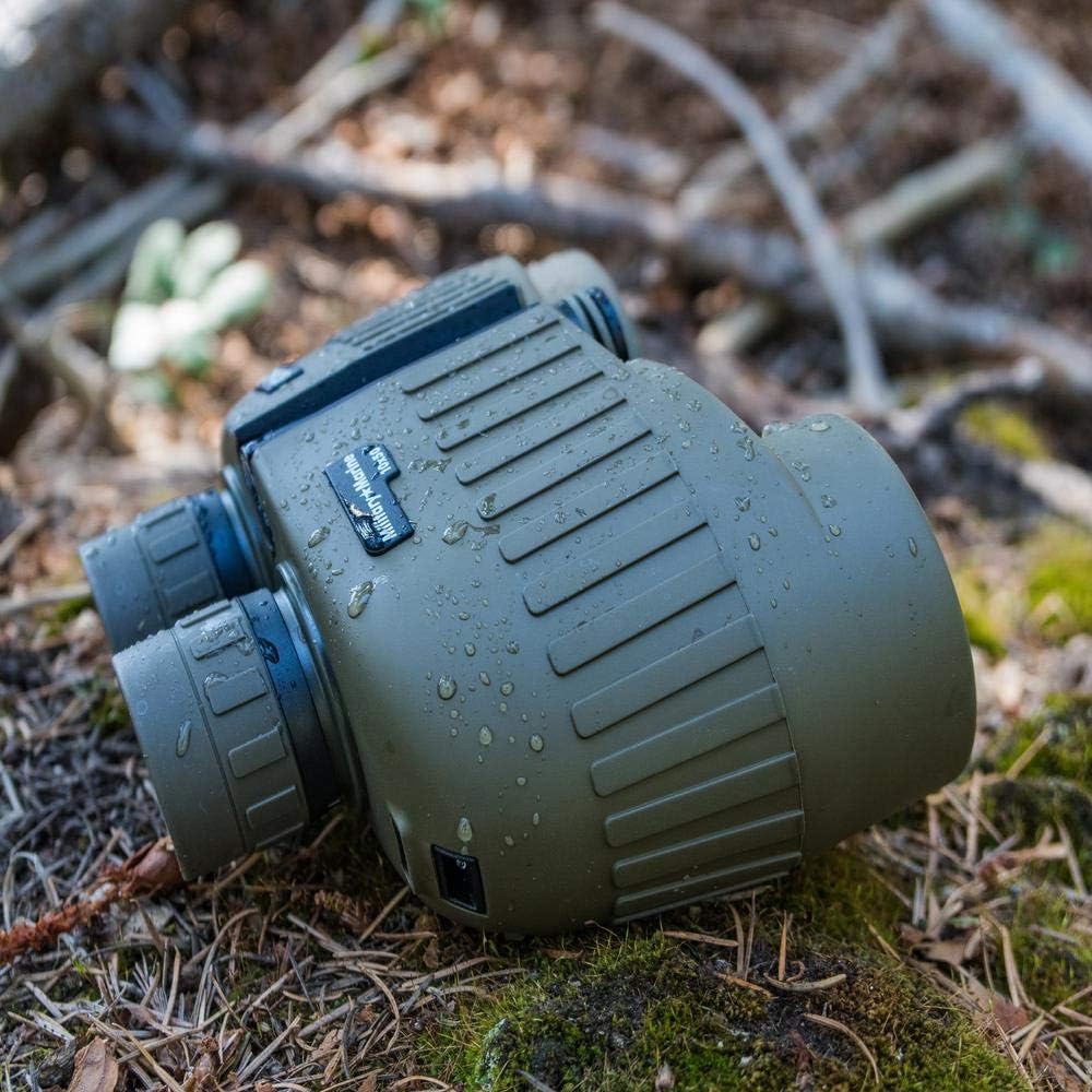 Steiner Military-Marine Series Binoculars, Lightweight Tactical Precision Optics for Any Situation, Waterproof, Green, 8x30