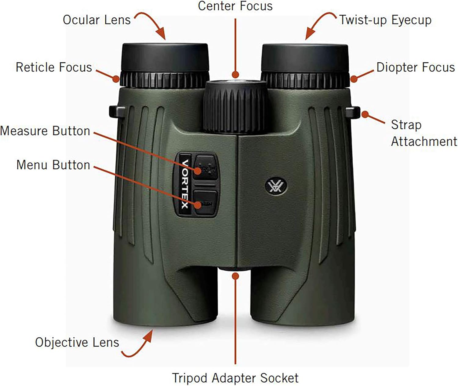 Vortex Optics Fury HD 5000 10x42 Laser Rangefinding Binoculars
