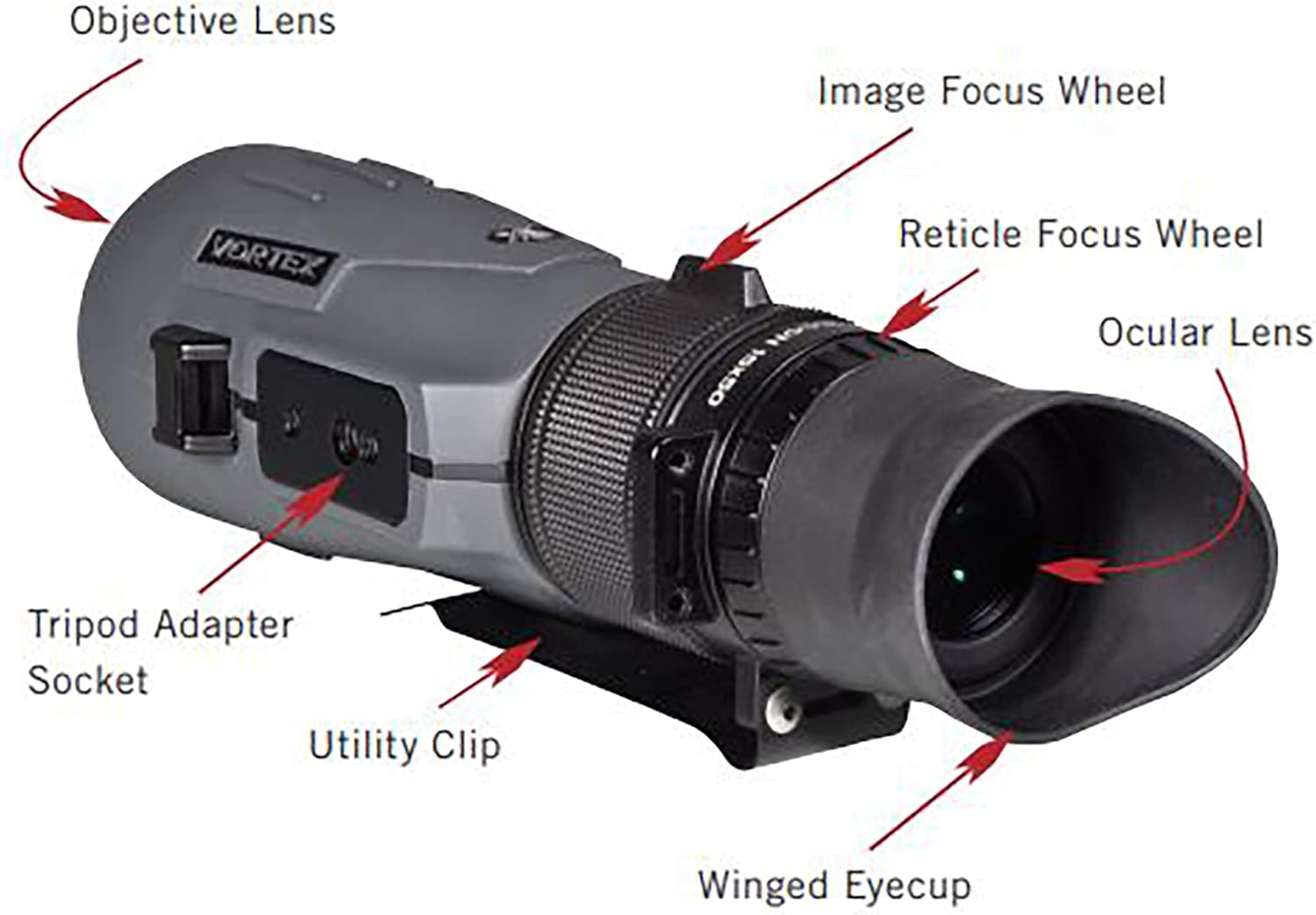 Vortex Optics Recon R/T 15x50 Tactical Scope Monocular