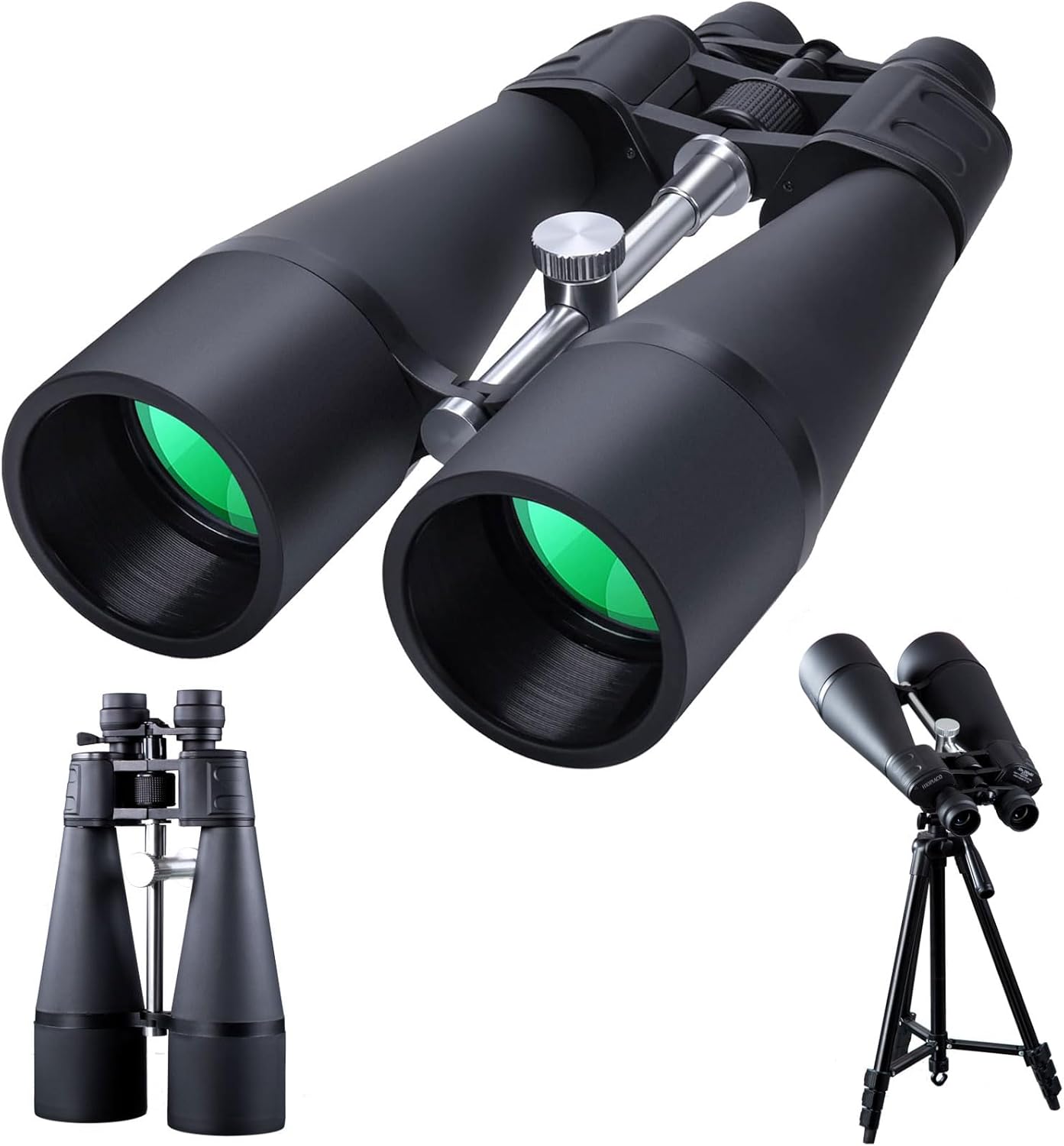30-260X80 High Power Binoculars for Adults, Outdoor Long Range Binoculars for Birdwatching Hunting Stargazing Travel with Tripod Adapter and Carrying Case (Black, 30-260X80)