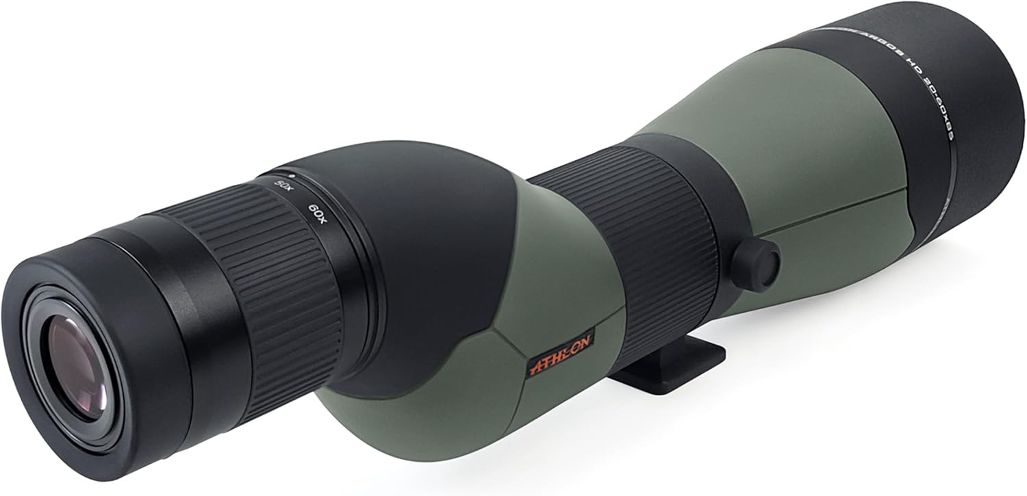 Athlon Optics Argos HD 20-60x85 Spotting Scope - 45 Degree, Green/Black