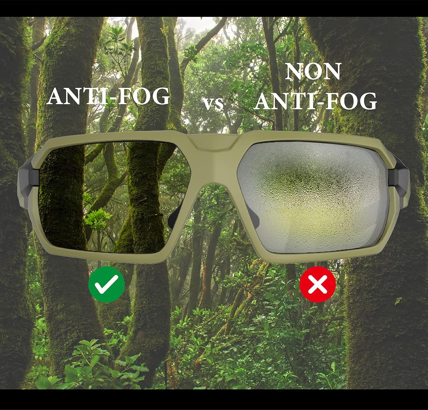 Ballistic Tactical Impact Protection Anti Fog Shooting Glasses Military Grade Airsoft Range…