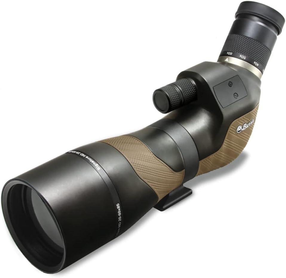 Burris Lightweight Versatile Signature HD Angled Spotting Scope 20-60x85mm for Hunting and Long Range Target Shooting