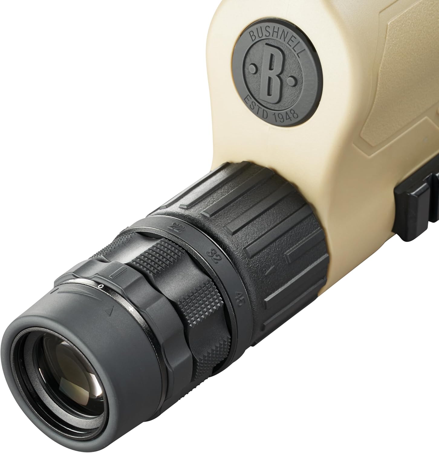 Bushnell 781545ED Legend T-Series Flp Spotting Scope with Mil-Hash Reticle, 15-45 x 60mm, Tan