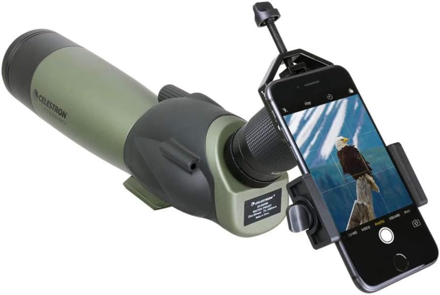 Celestron – Ultima 80 Angled Spotting Scope – 20-60x Zoom Eyepiece – Multi-Coated Optics for Bird Watching, Wildlife, Scenery and Hunting – Includes Soft Carrying Case and Smartphone Adapter Celestron – Ultima 80 Angled Spotting Scope – 20-60x Zoom Eyepiece – Multi-Coated Optics for Bird Watching, Wildlife, Scenery and Hunting – Includes Soft Carrying Case and Smartphone Adapter