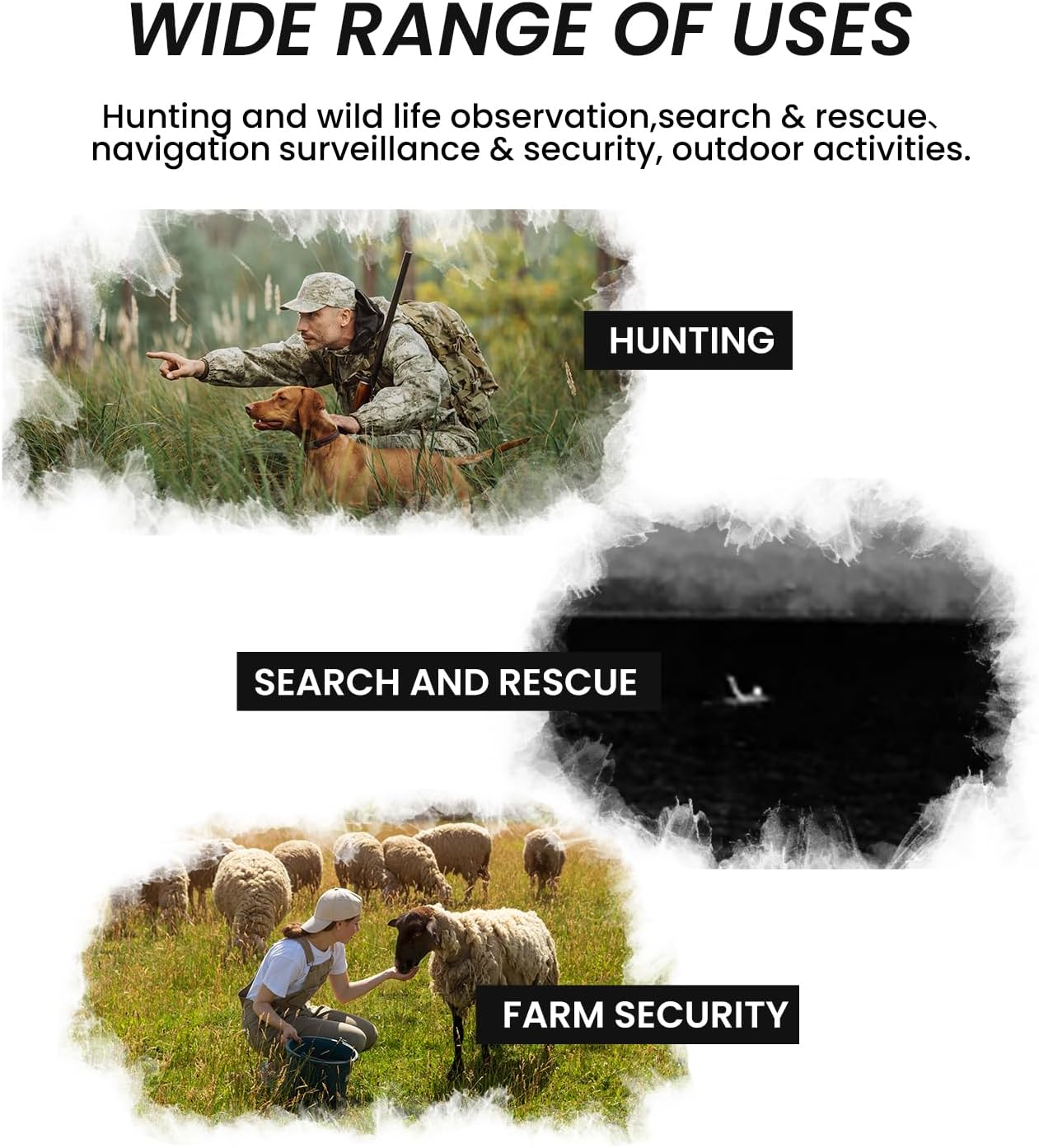 MiLESEEY TNV30 384 * 288 Thermal Monocular T-Recon Scout, Aircraft Mg-Al Alloy Thermal Monocular, Handheld Thermal Imaging, Night Vision Imager