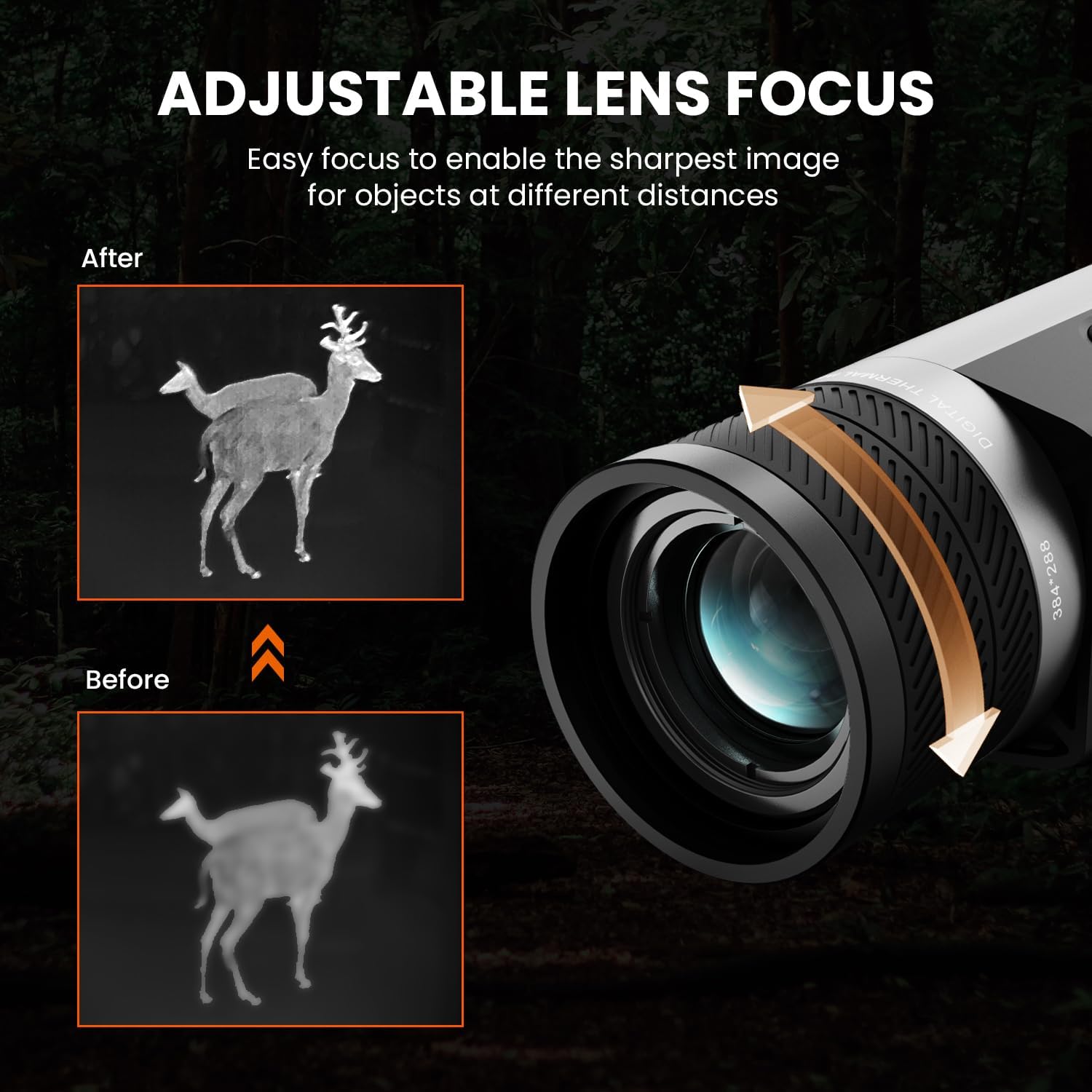 MiLESEEY TNV30 384 * 288 Thermal Monocular T-Recon Scout, Aircraft Mg-Al Alloy Thermal Monocular, Handheld Thermal Imaging, Night Vision Imager