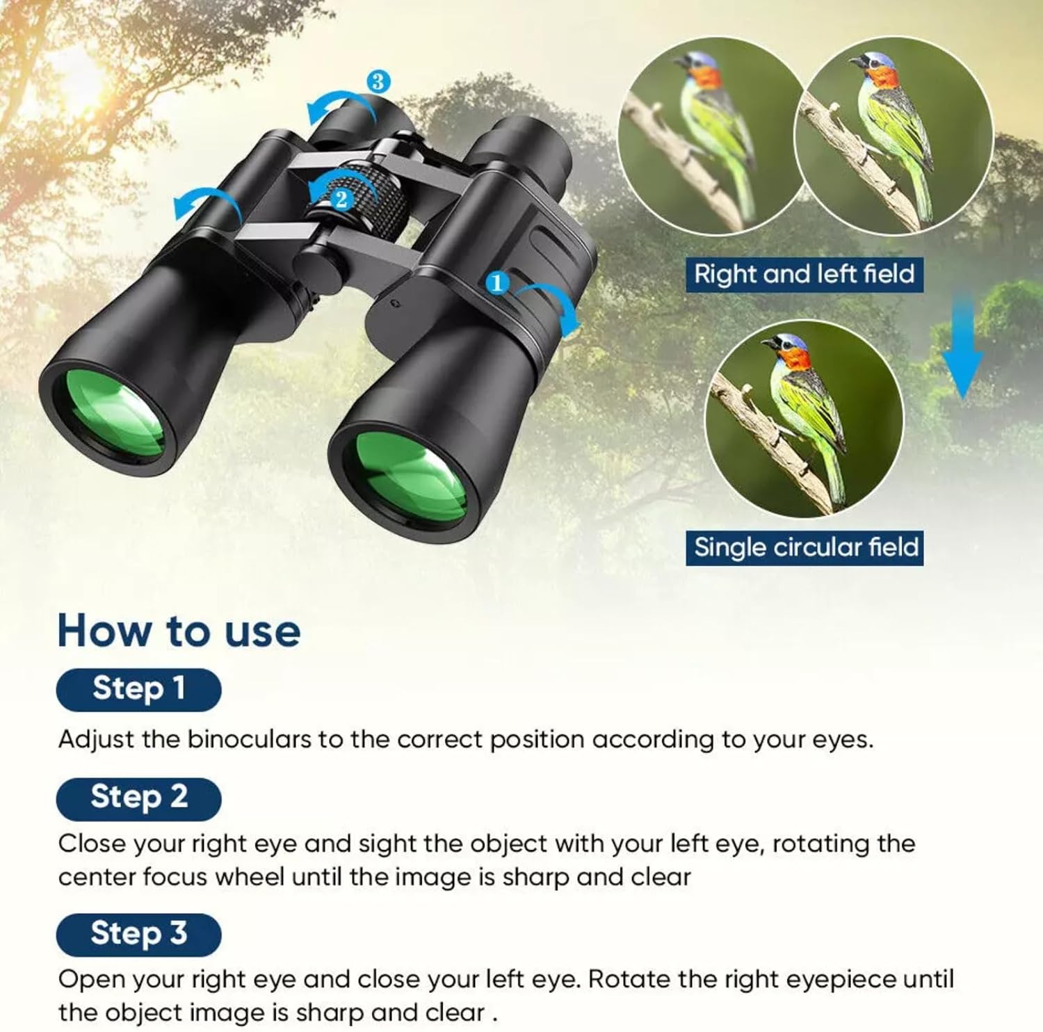 Military Zoom Binoculars 180x100 Powerful HD Binoculars Day/Low Night Optics Hunting Outdoor for Bird Watching Hiking Concert Travel