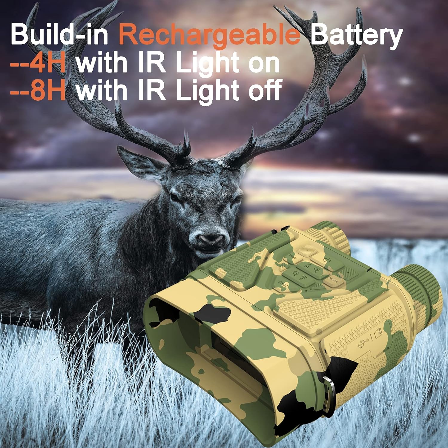 Night Vision Goggles Night Vision Binoculars for Total Darkness,Best Gifts for Men Him Dad Husband Boyfriend, Gear for Hunting and Camping