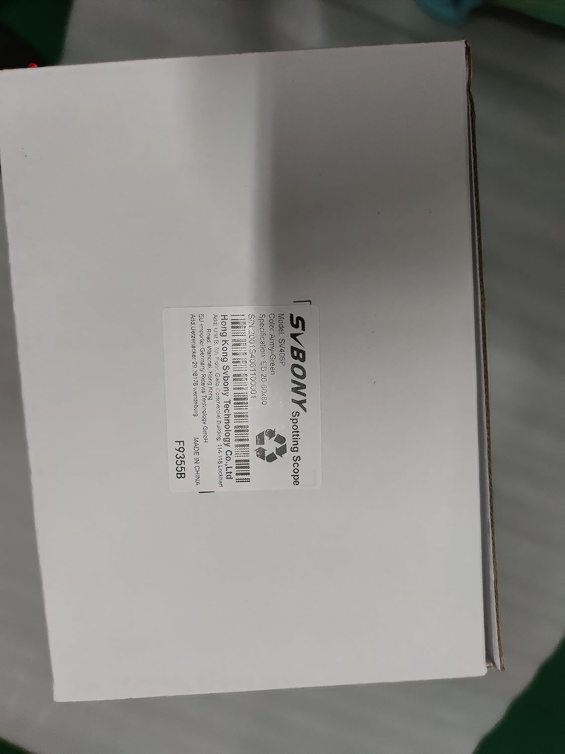 SVBONY SV406P 20-60x80 Angled Spotting Scopes, ED Dual Focus Spotter Scope for Bird Watching, IPX7 Waterproof Spotting Scopes for Wildlife Viewing, Compatible with SC001 WiFi Camera