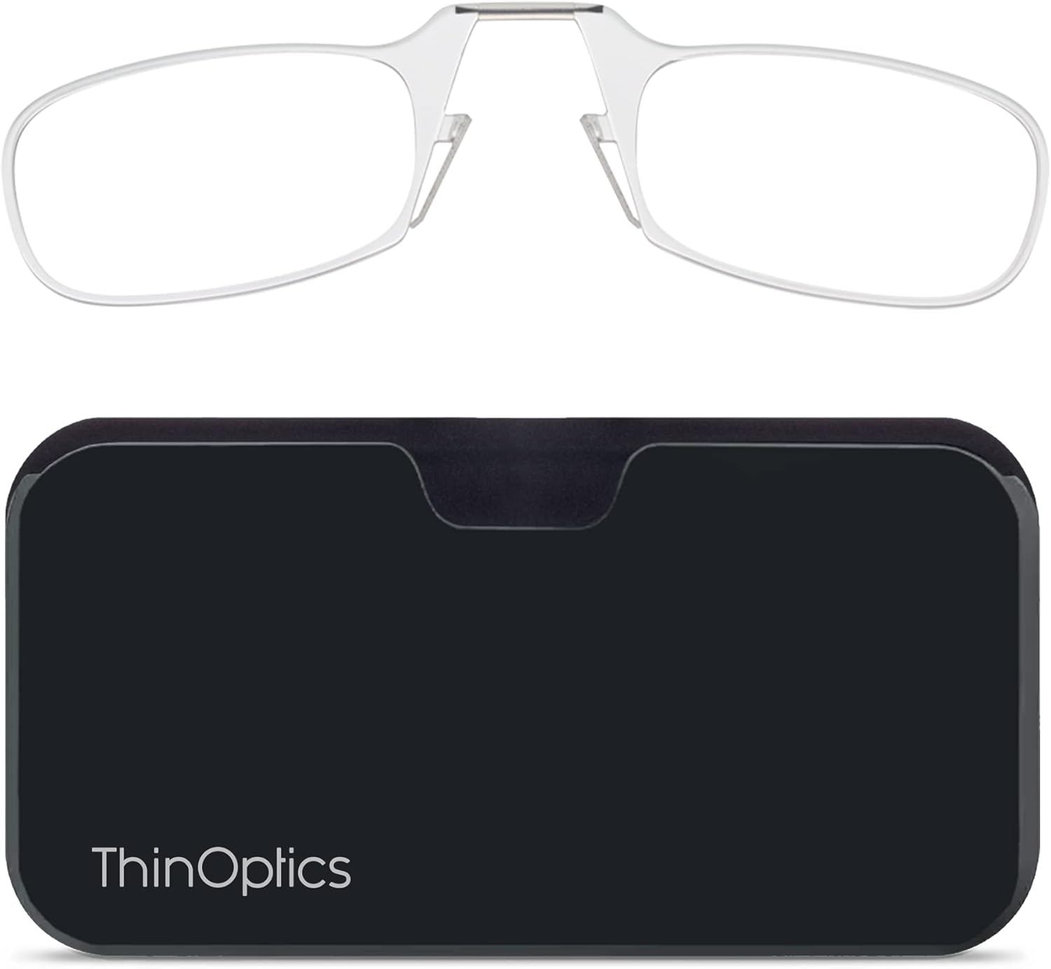 ThinOptics unisex-adult Universal Pod Case + Rectangular Reading Glasses ThinOptics unisex-adult Universal Pod Case + Rectangular Reading Glasses