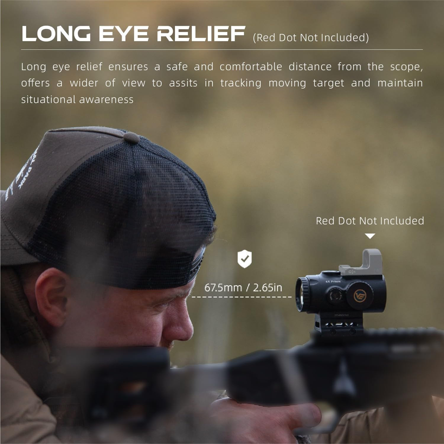 Vector Optics Paragon 4x24 Mini Prism Sight BDC Reticle Riflescope CQB Sight Tactical Rifle Scope Fast Shooting Fits for AR15 AR 15 M4 .223 5.56 Top Footprint for Red Dot, SCPS-M04 Vector Optics Paragon 4x24 Mini Prism Sight BDC Reticle Riflescope CQB Sight Tactical Rifle Scope Fast Shooting Fits for AR15 AR 15 M4 .223 5.56 Top Footprint for Red Dot, SCPS-M04