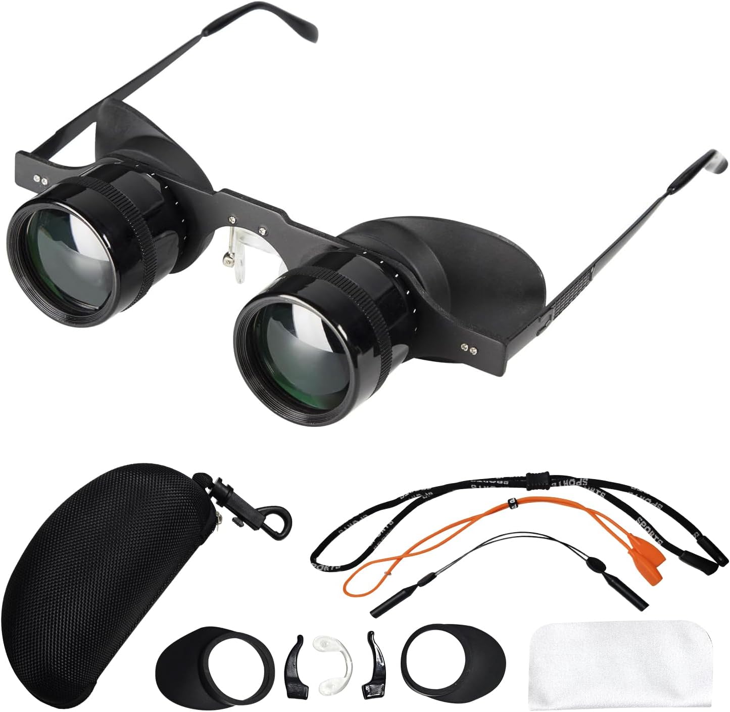 Hands-Free Binocular Glasses for Enhanced Viewing - HD Clarity, Lightweight Portable, Adjustable Focus, Perfect for Bird Watching, Sports, Concerts, Vision Impairment - User-Friendly Hands-Free Binocular Glasses for Enhanced Viewing - HD Clarity, Lightweight Portable, Adjustable Focus, Perfect for Bird Watching, Sports, Concerts, Vision Impairment - User-Friendly