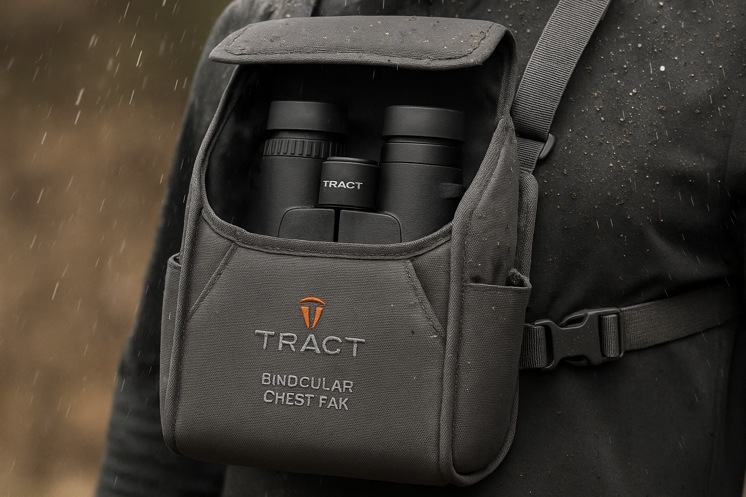 TRACT Binocular Chest Pak Keeps your Optics from Rain, Snow, Dust, and Damage while Allowing Quick  Easy Access.