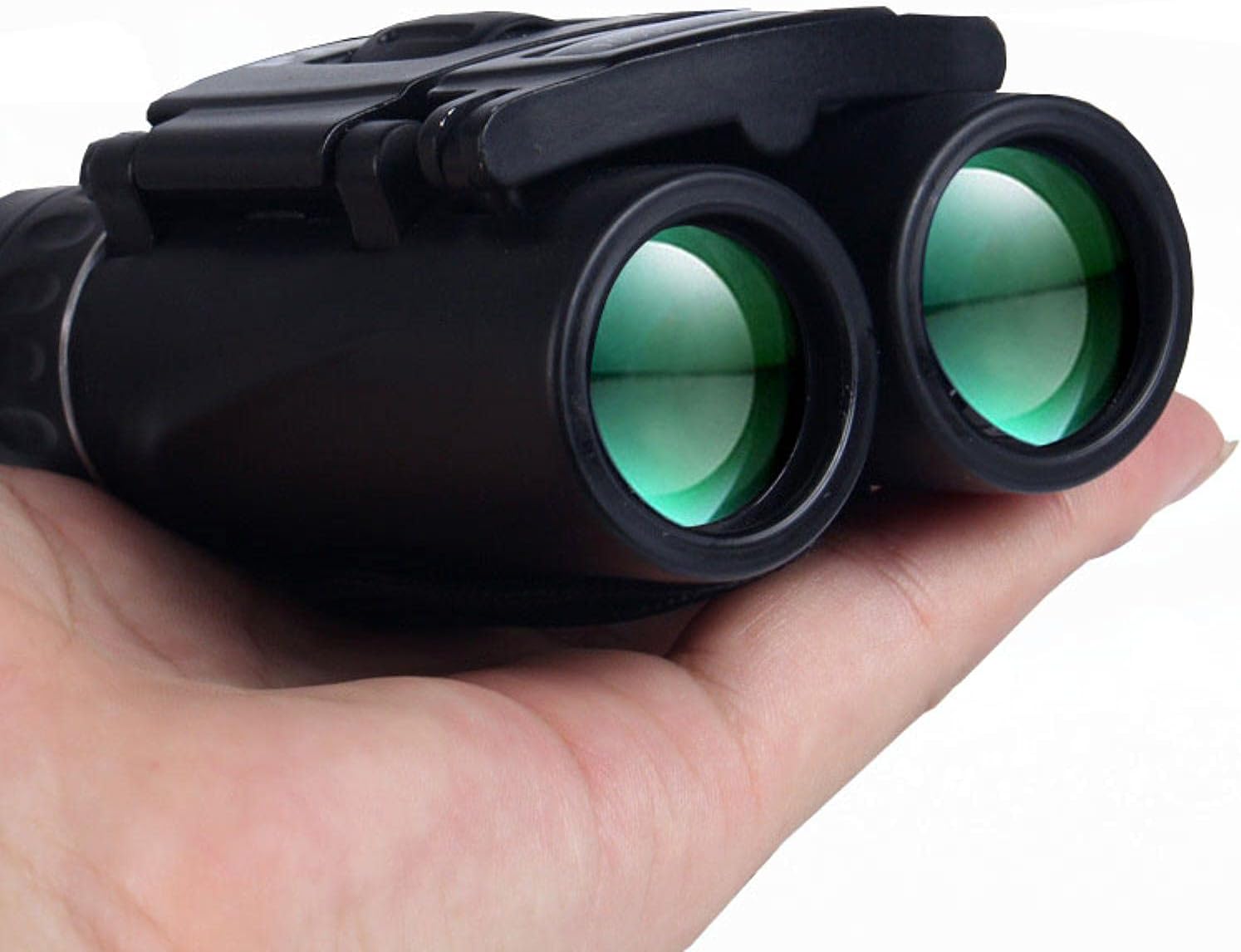 Luhao 40x22 HD Powerful Binoculars 2000M Long Range Folding Mini Telescope Professional Hunting Telescope Zoom Military HD BAK4 FMC Optics for Hunting Sports Camping Travel Outdoor Gifts, black